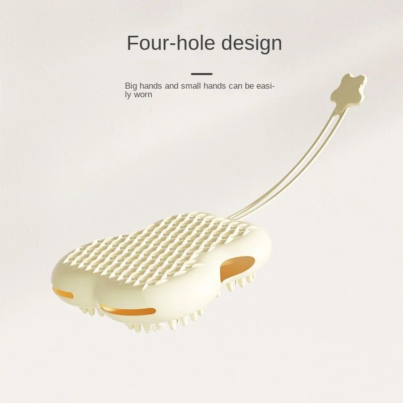 Gant de bain pour chien - coloris vert