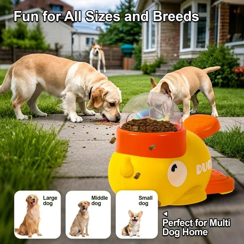 Gamelle anti-glouton chien design canard - profil