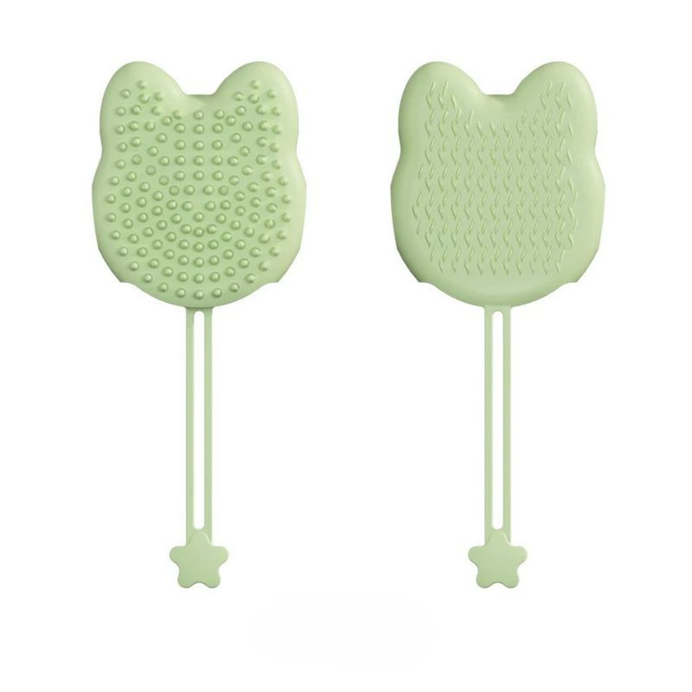 Gant de bain silicone - coloris bleu