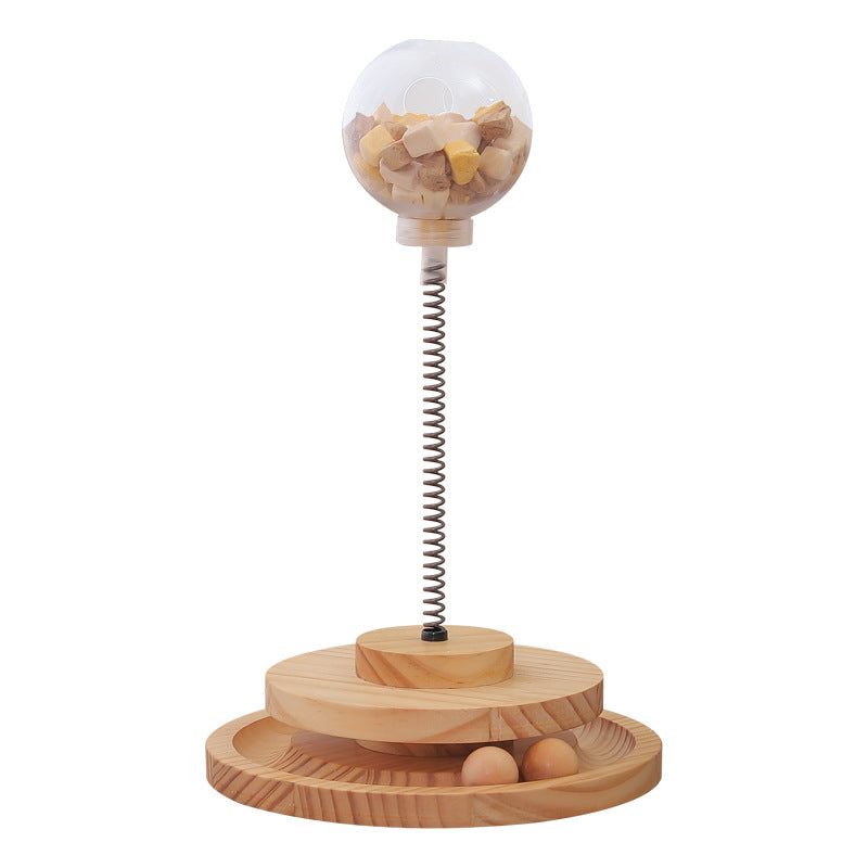 Distributeur de friandises pour chat - modèle cylindrique double