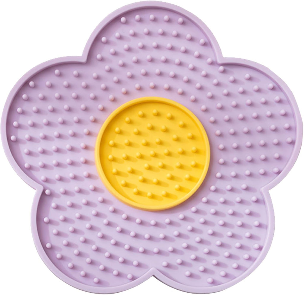 Tapis de léchage silicone - coloris rouge