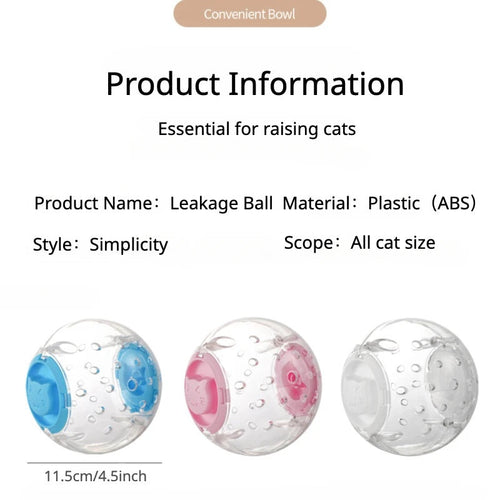 Balle distributrice pour chien - réservoir transparent
