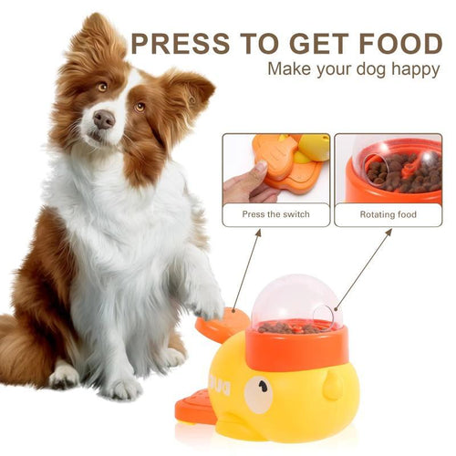 Distributeur de croquettes canard pour chien - vue d'ensemble